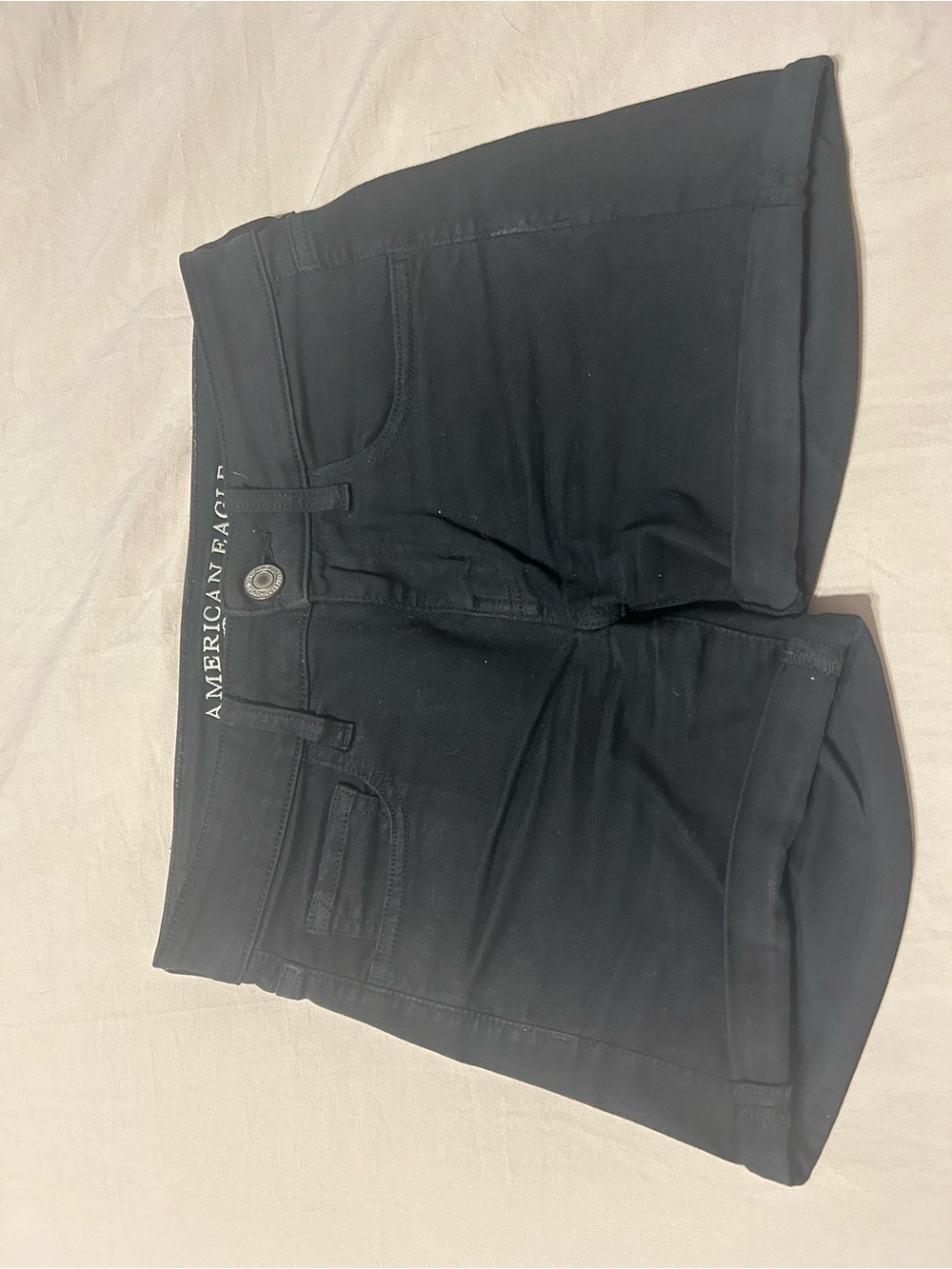 American Eagle Outfitters Black High-Rise Women's Shorts
